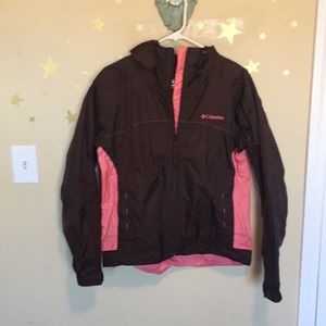 Columbia Hooded Jacket Raincoat Windbreaker